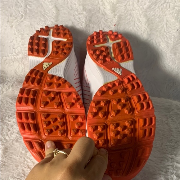 ADIDAS ADIPURE SPORT 2.0 Stylish White and Pink Women's golf Athletic Shoes - Picture 6 of 8